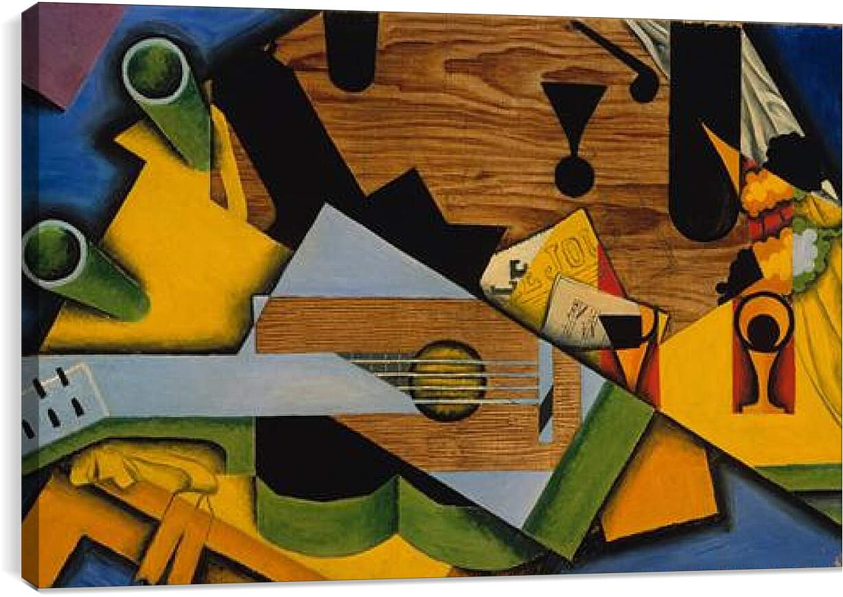 Постер и плакат - Still Life with a Guitar. Хуан Грис