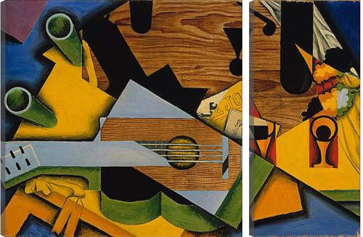 Модульная картина - Still Life with a Guitar. Хуан Грис