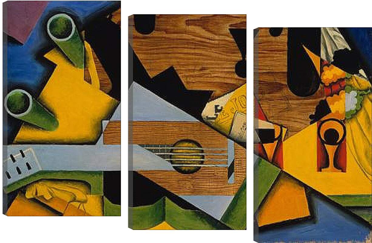 Модульная картина - Still Life with a Guitar. Хуан Грис