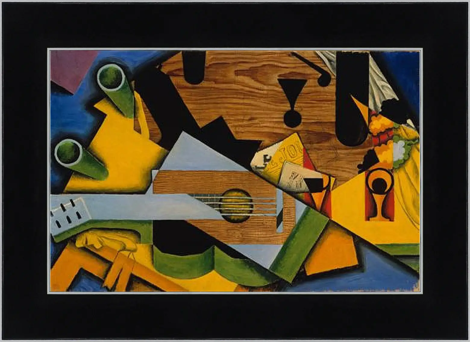 Картина в раме - Still Life with a Guitar. Хуан Грис