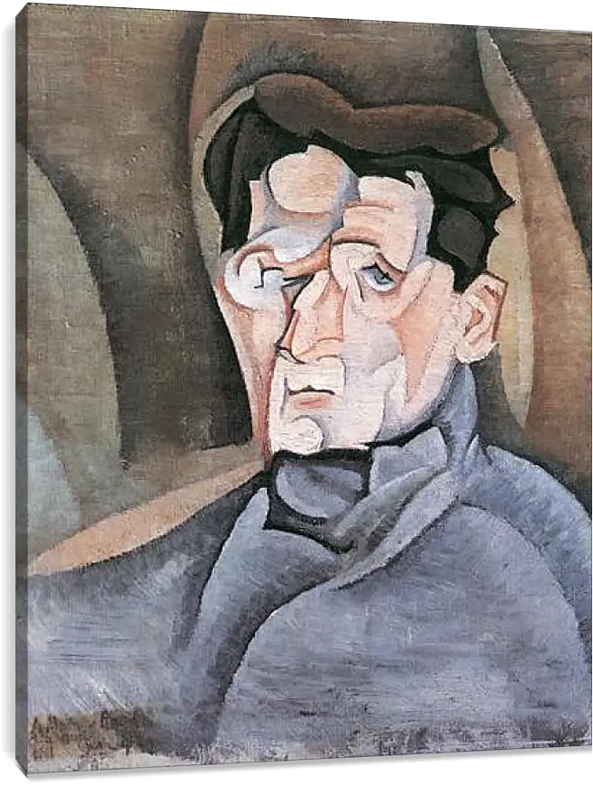 Постер и плакат - Portrait Maurice Raynal. Хуан Грис