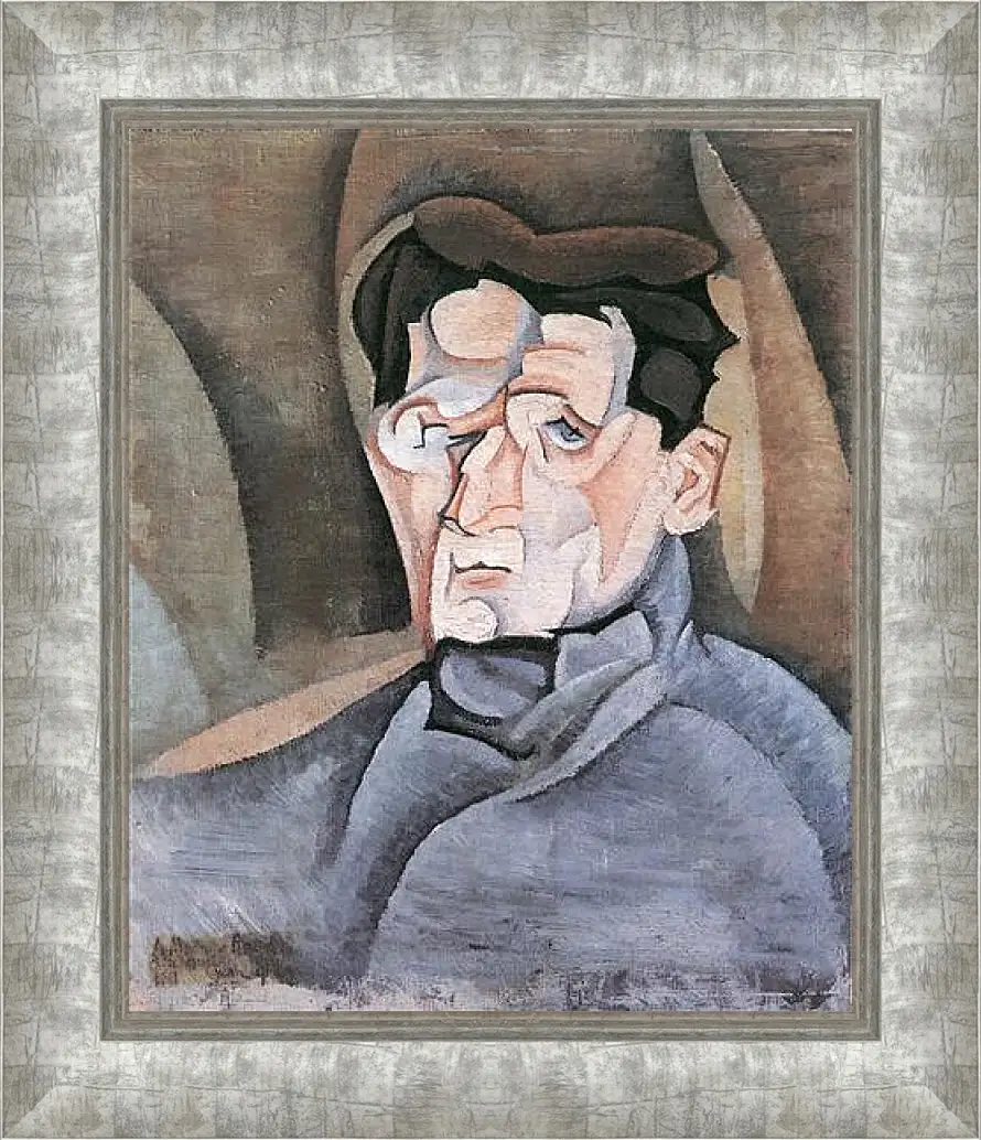 Картина в раме - Portrait Maurice Raynal. Хуан Грис