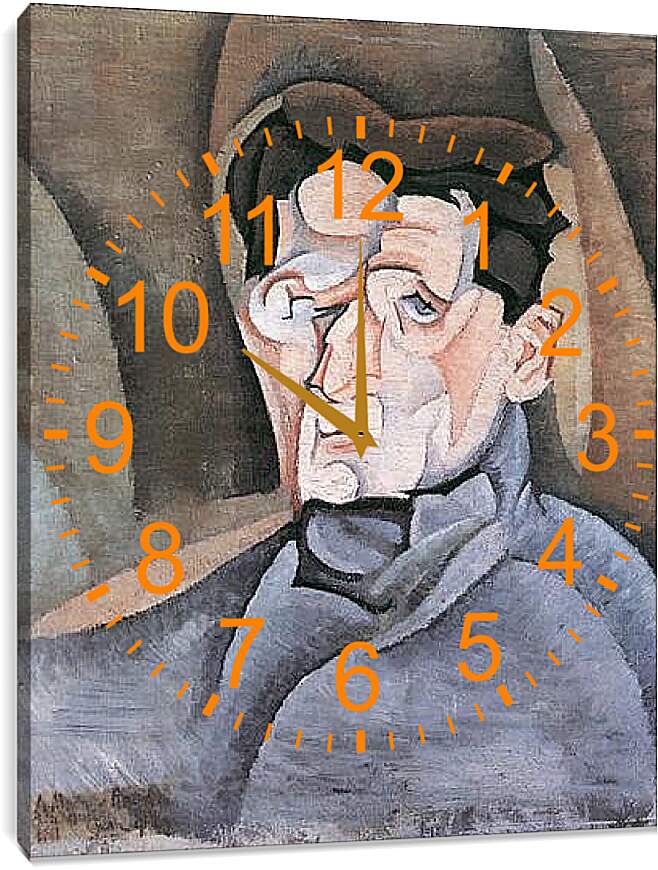 Часы картина - Portrait Maurice Raynal. Хуан Грис