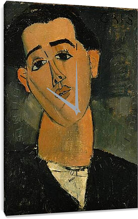 Часы картина - Amedeo Modigliani. Хуан Грис