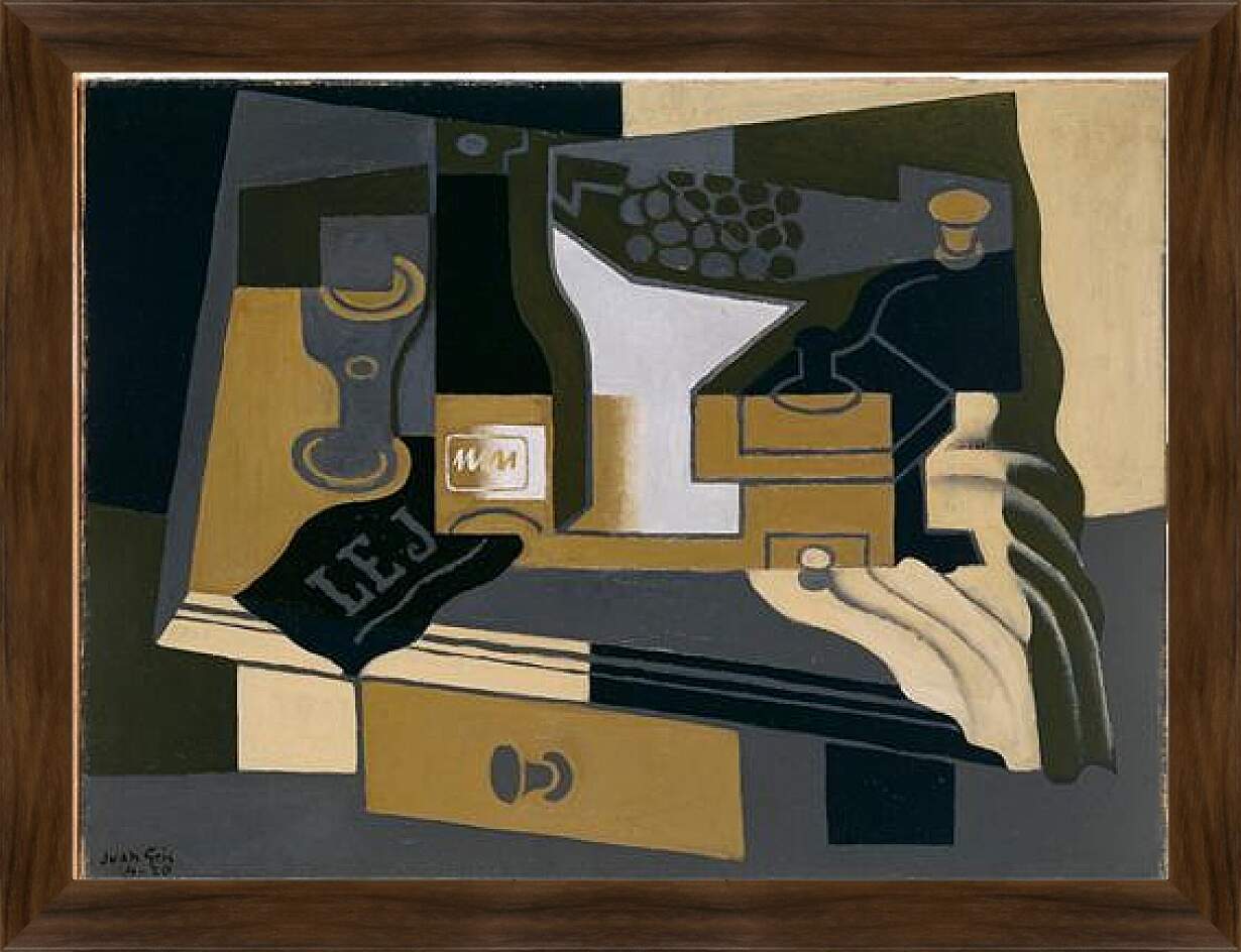 Картина в раме - Le moulin a cafe. Хуан Грис