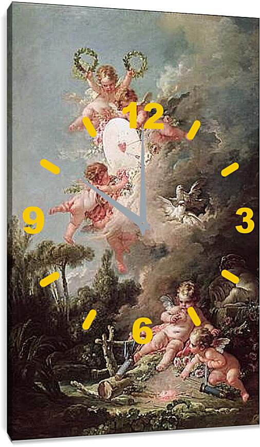 Часы картина - Franзois Boucher 1. Франсуа Буше