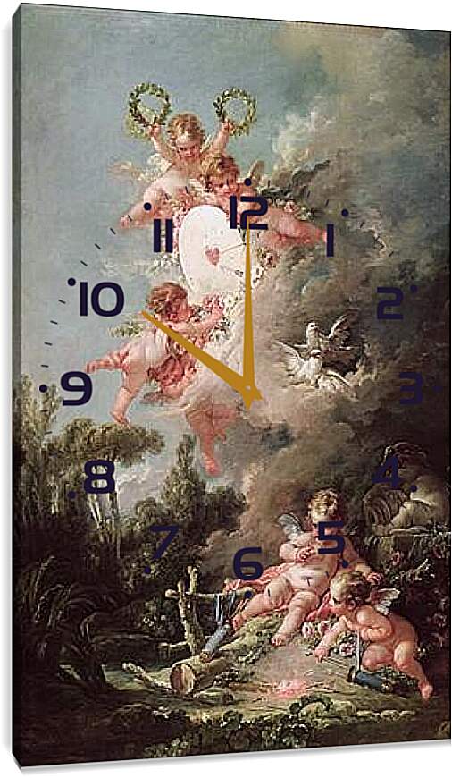 Часы картина - Franзois Boucher 1. Франсуа Буше