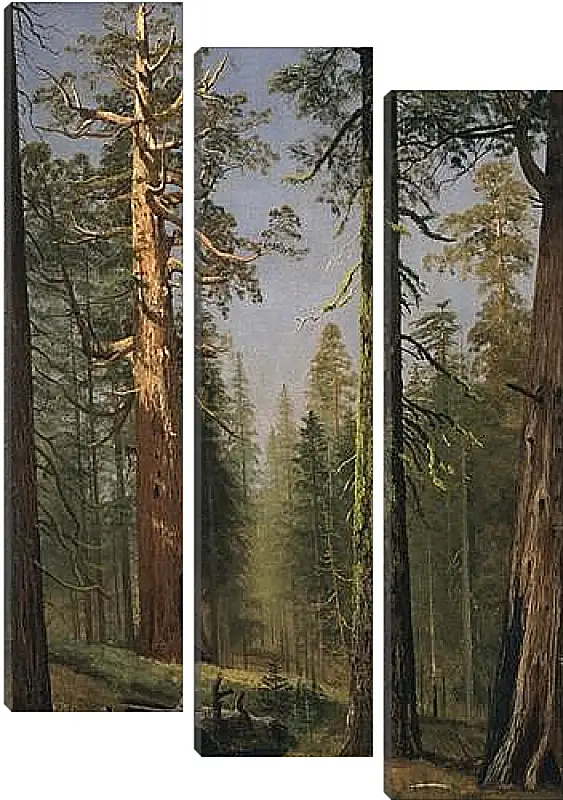 Модульная картина - The Grizzly Giant Sequoia, Mariposa Grove, California. Альберт Бирштадт