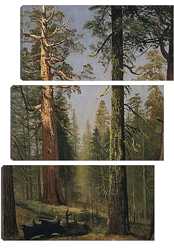 Модульная картина - The Grizzly Giant Sequoia, Mariposa Grove, California. Альберт Бирштадт