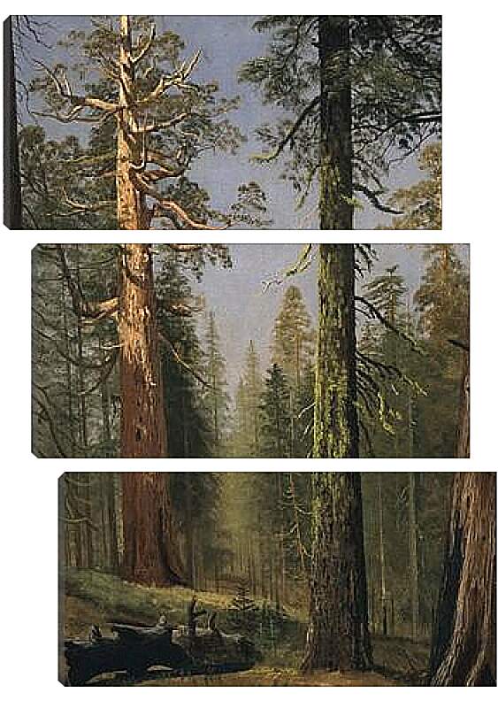 Модульная картина - The Grizzly Giant Sequoia, Mariposa Grove, California. Альберт Бирштадт