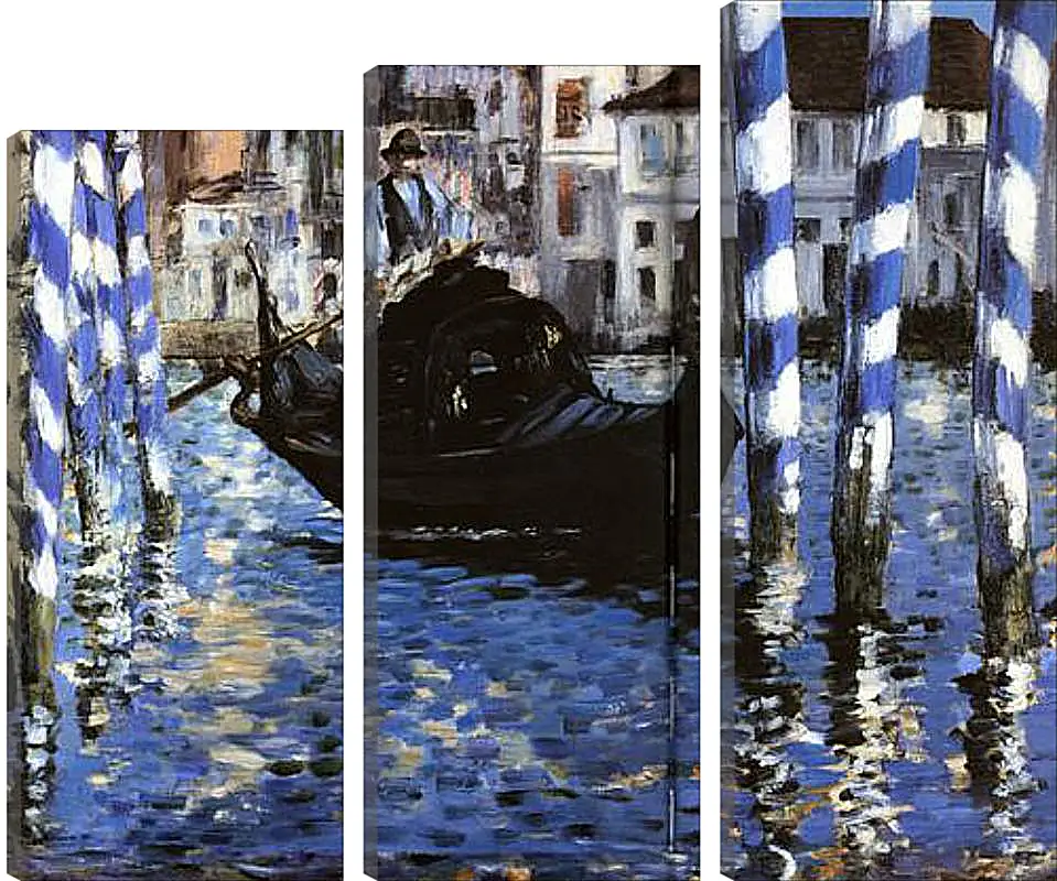 Модульная картина - Le Grand Canal de Venise, Large Channel of Venice, Huile sur toile. Эдуард Мане