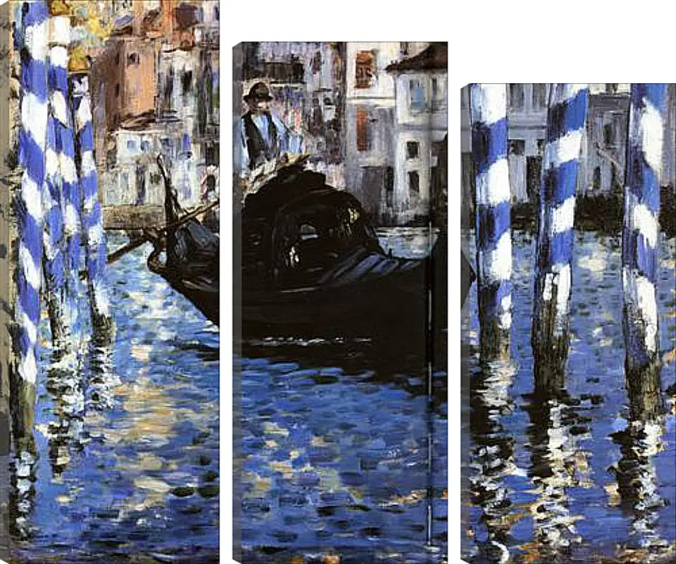 Модульная картина - Le Grand Canal de Venise, Large Channel of Venice, Huile sur toile. Эдуард Мане