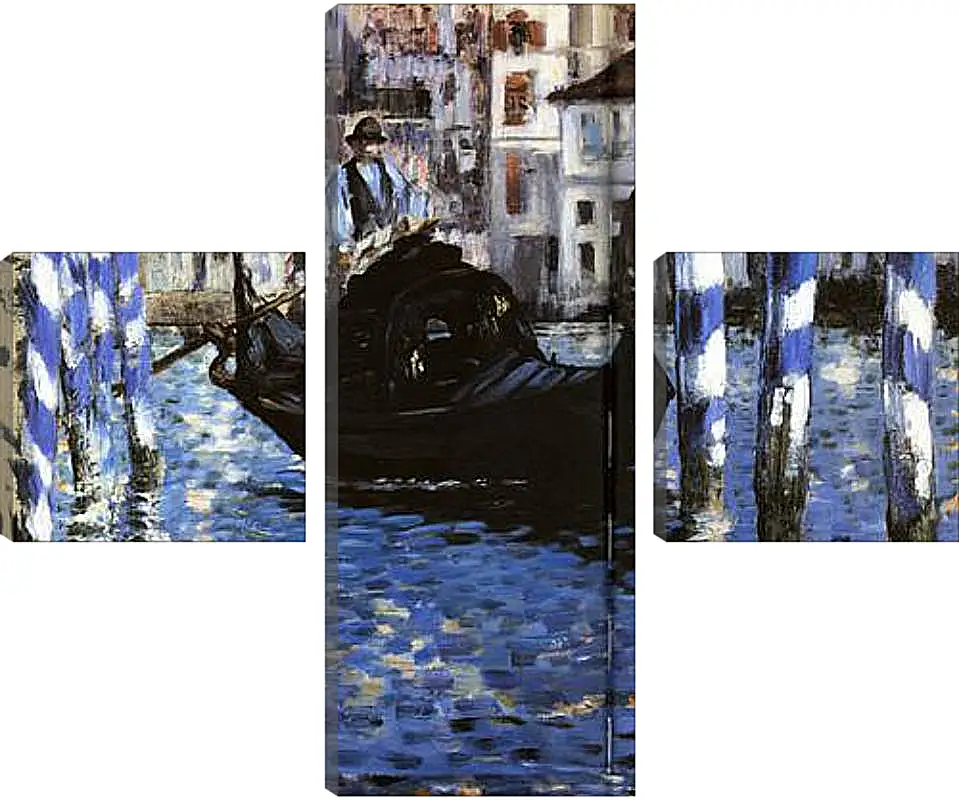 Модульная картина - Le Grand Canal de Venise, Large Channel of Venice, Huile sur toile. Эдуард Мане