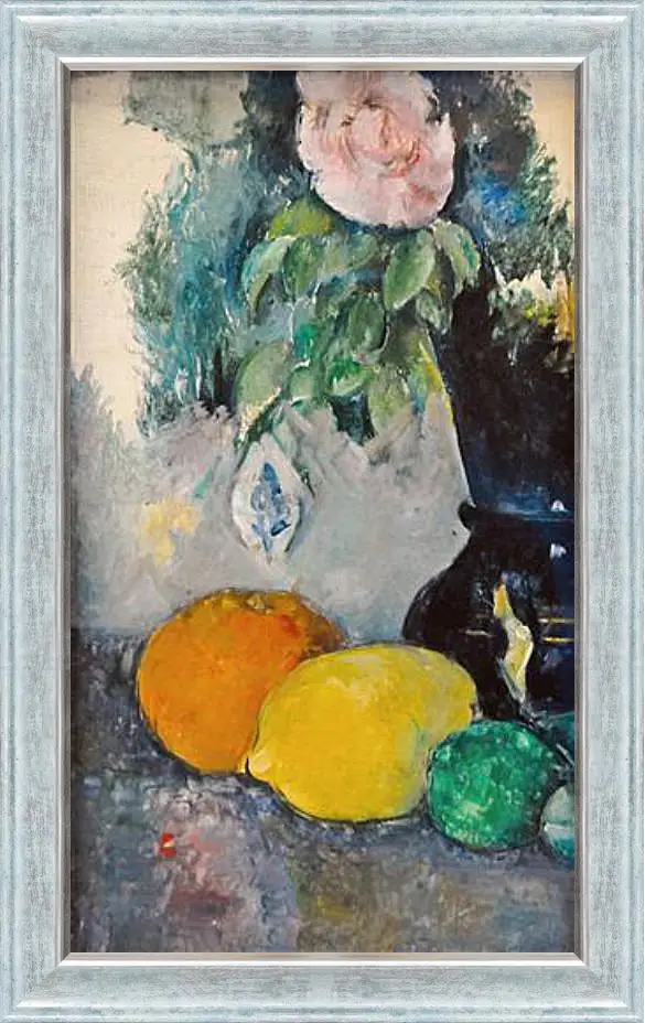 Картина в раме - Flowers and Fruit. Поль Сезанн