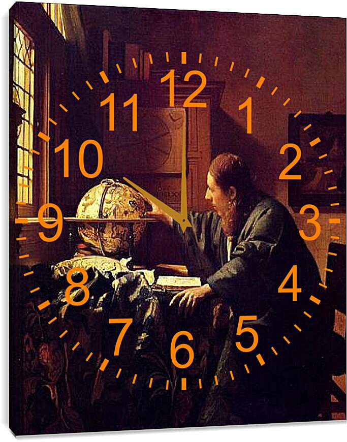 Часы картина - Астроном 2. Ян (Йоханнес) Вермеер