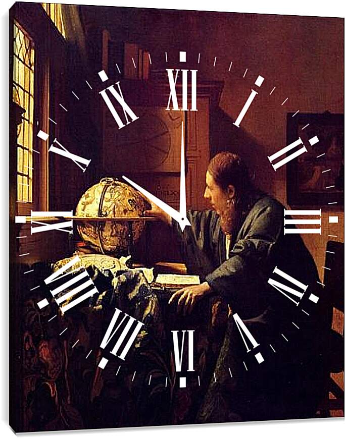Часы картина - Астроном 2. Ян (Йоханнес) Вермеер