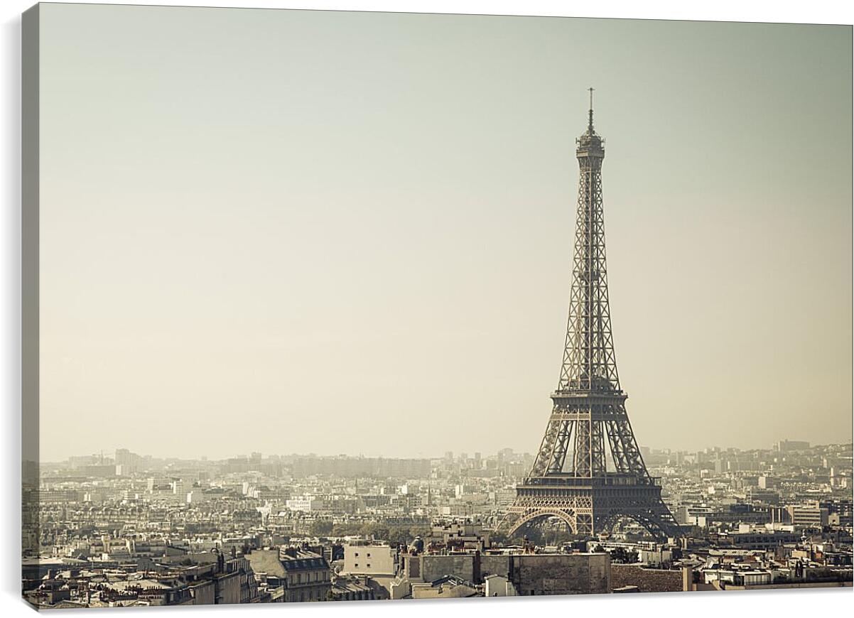 Постер и плакат - Вид на Париж