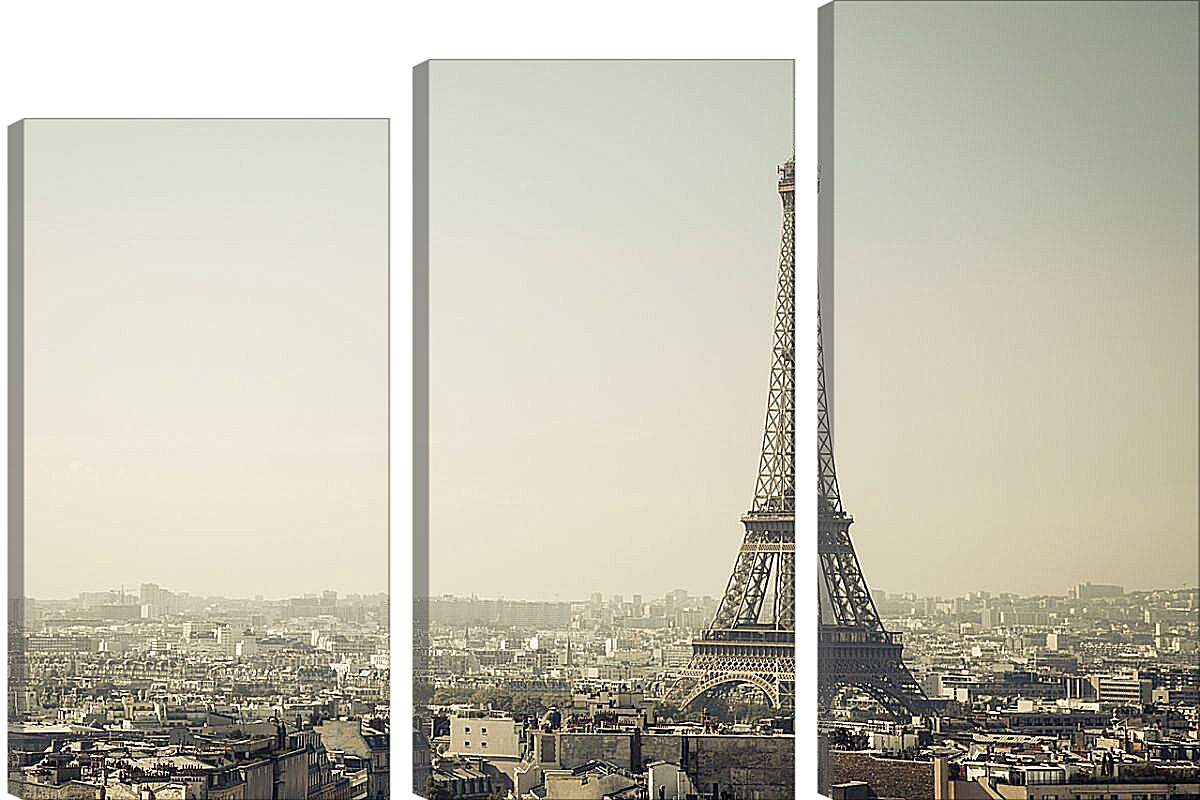 Модульная картина - Вид на Париж