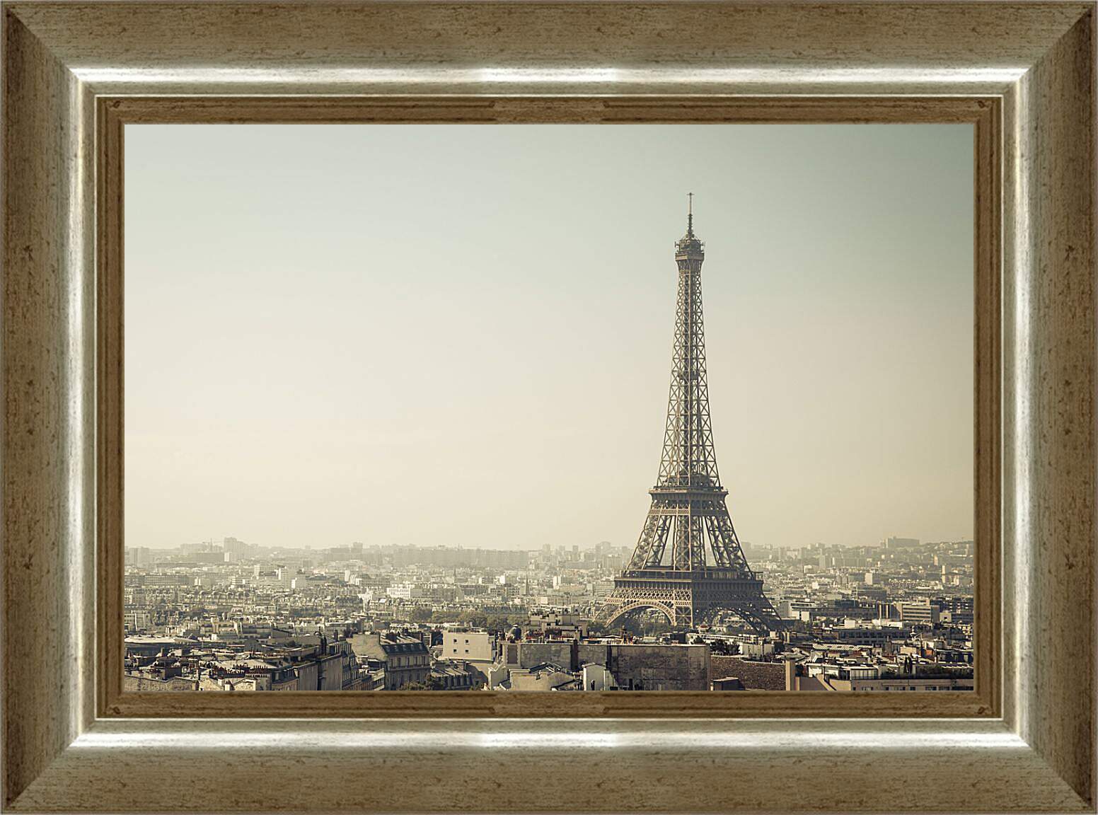 Картина в раме - Вид на Париж