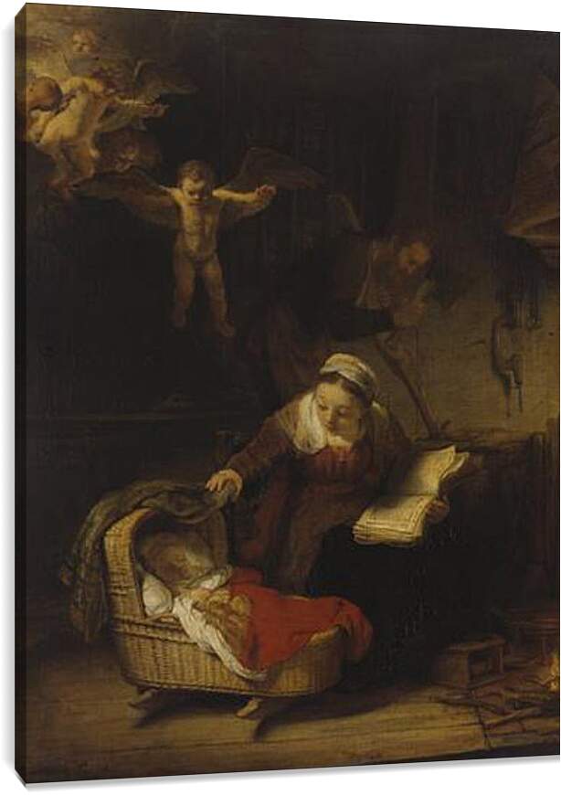 Постер и плакат - Святое семейство. Рембрандт