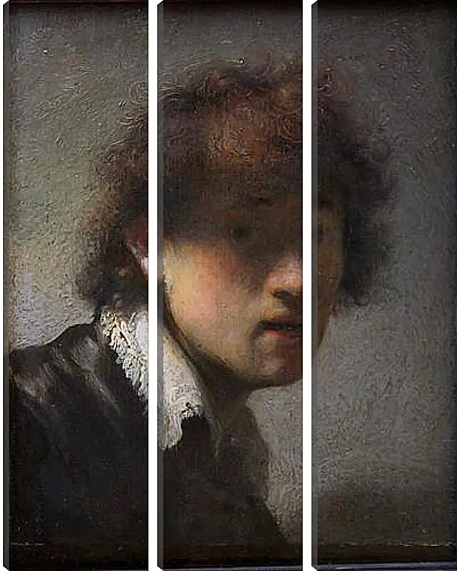 Модульная картина - Self-portrait at early age. Рембрандт