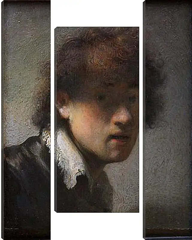 Модульная картина - Self-portrait at early age. Рембрандт