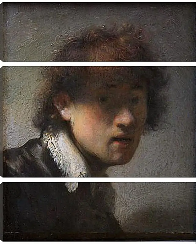 Модульная картина - Self-portrait at early age. Рембрандт