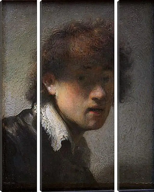 Модульная картина - Self-portrait at early age. Рембрандт