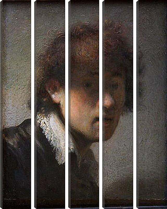 Модульная картина - Self-portrait at early age. Рембрандт