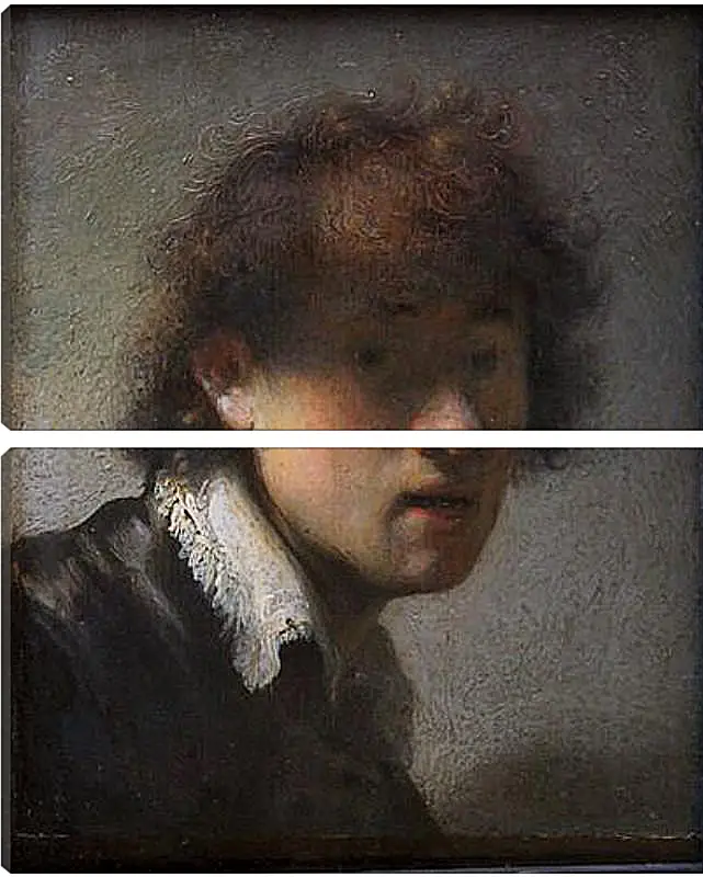 Модульная картина - Self-portrait at early age. Рембрандт