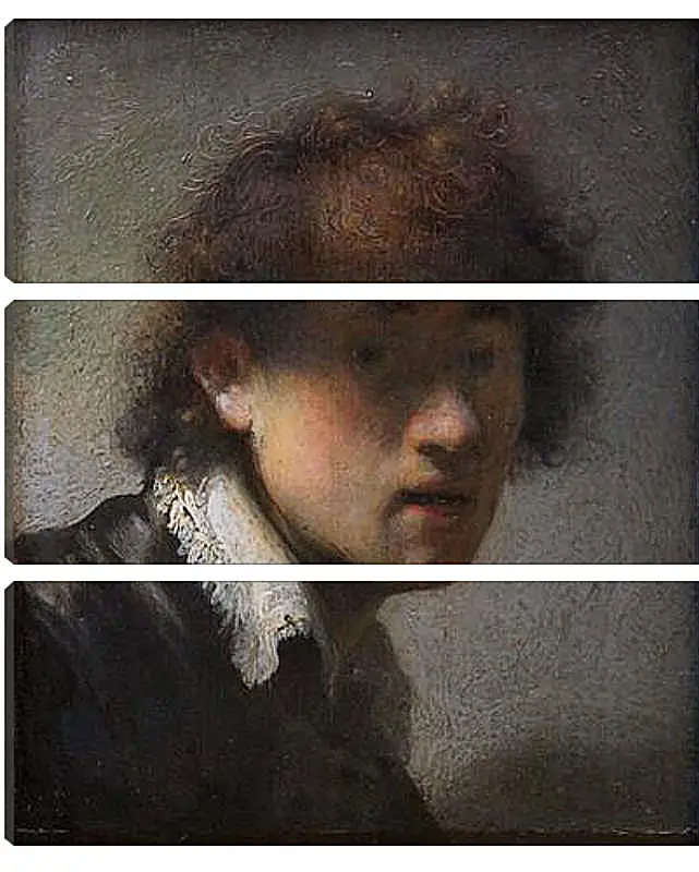 Модульная картина - Self-portrait at early age. Рембрандт