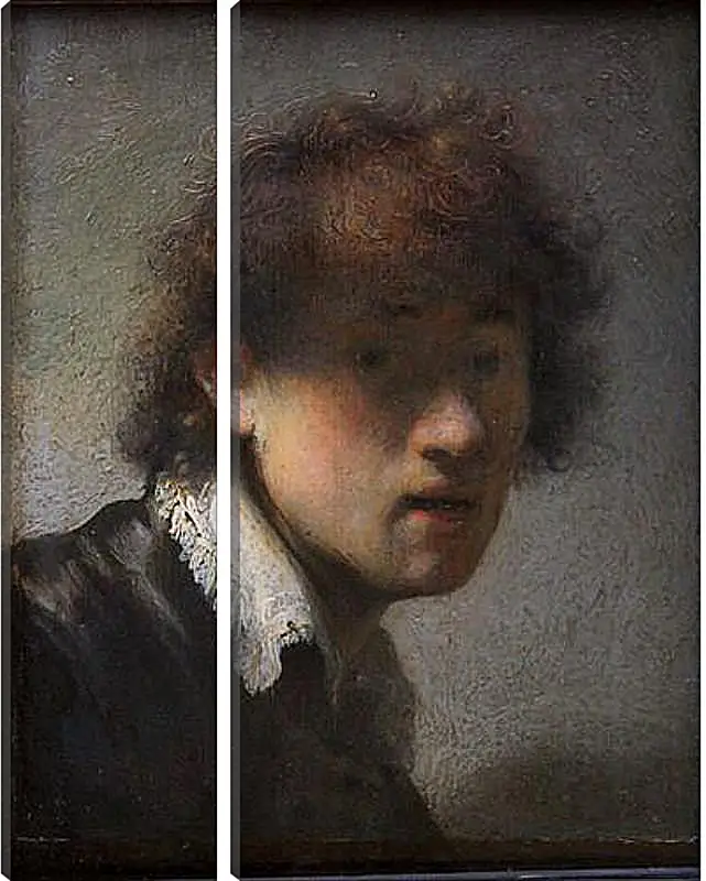 Модульная картина - Self-portrait at early age. Рембрандт