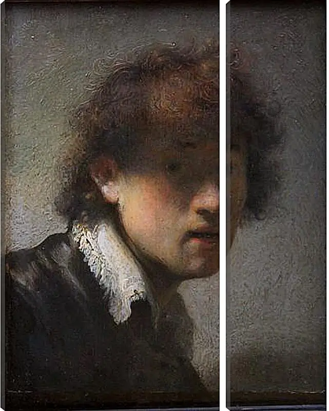 Модульная картина - Self-portrait at early age. Рембрандт