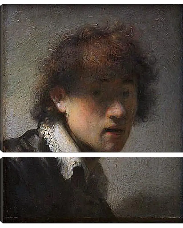 Модульная картина - Self-portrait at early age. Рембрандт