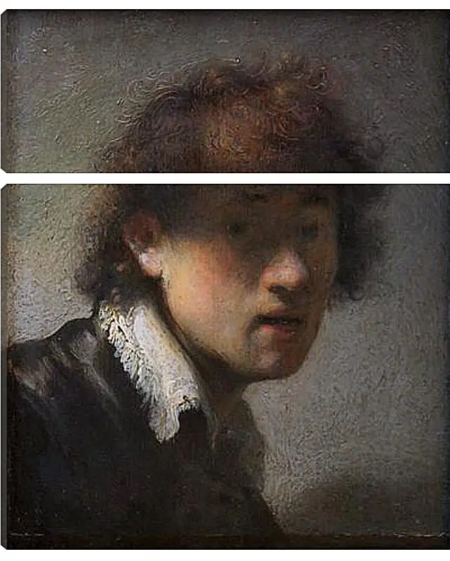 Модульная картина - Self-portrait at early age. Рембрандт