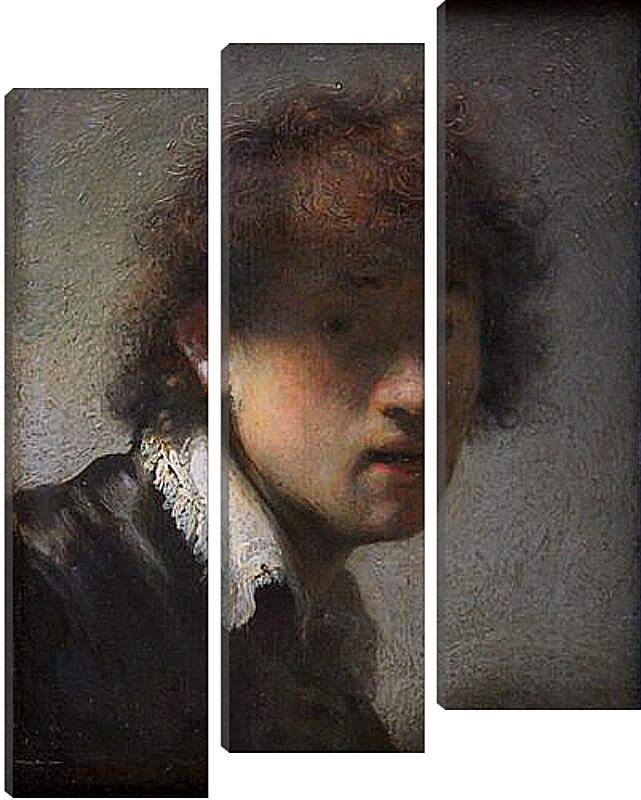 Модульная картина - Self-portrait at early age. Рембрандт