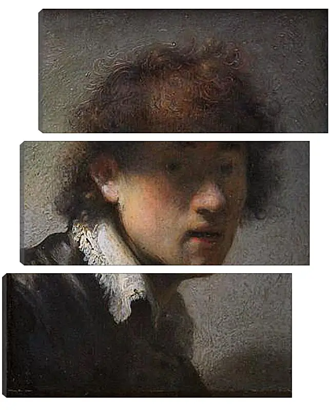 Модульная картина - Self-portrait at early age. Рембрандт