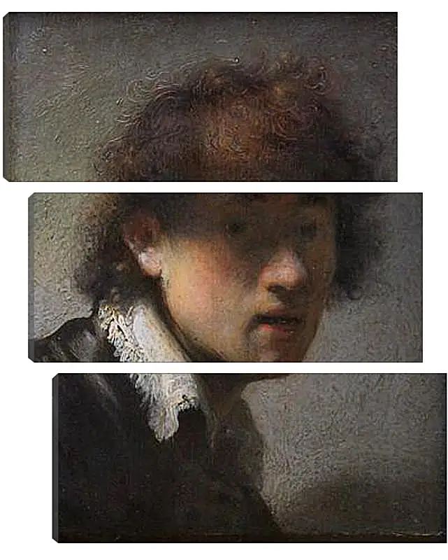 Модульная картина - Self-portrait at early age. Рембрандт