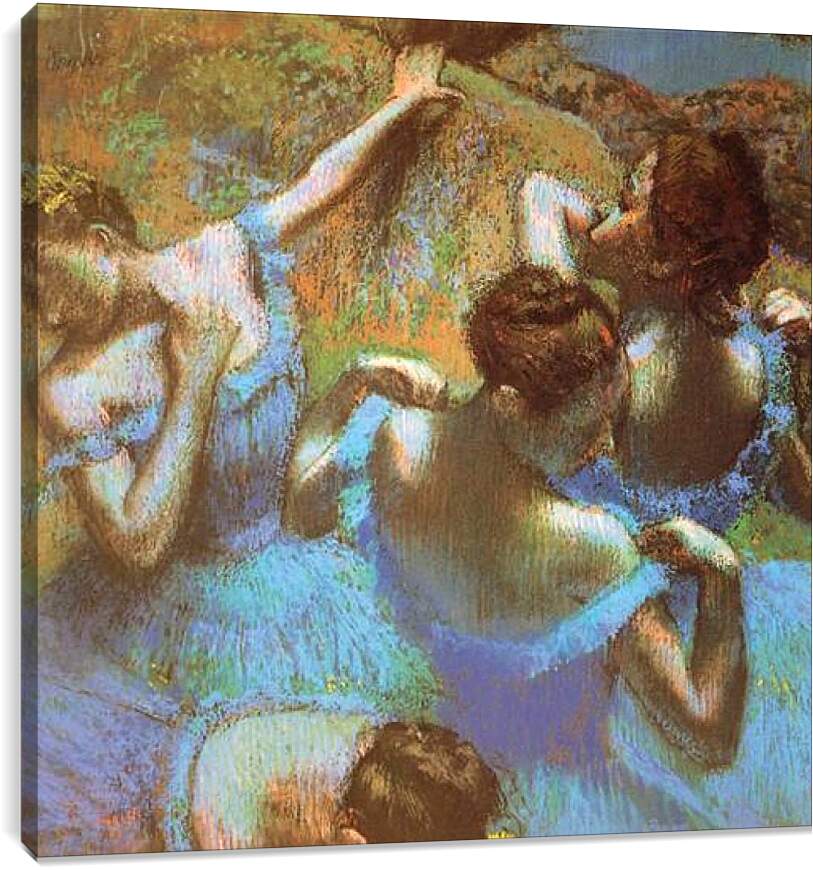 Постер и плакат - Голубые танцовщицы. Эдгар Дега