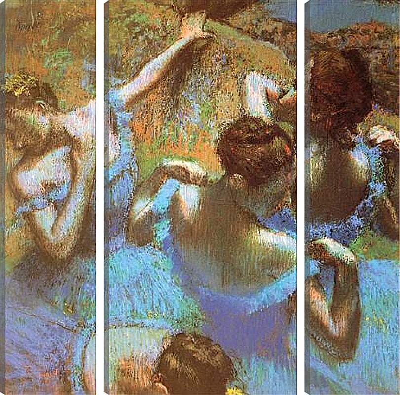 Модульная картина - Голубые танцовщицы. Эдгар Дега