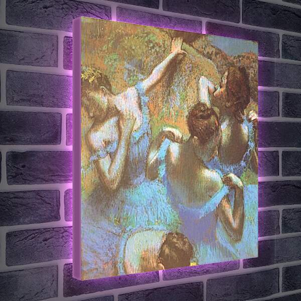Лайтбокс световая панель - Голубые танцовщицы. Эдгар Дега
