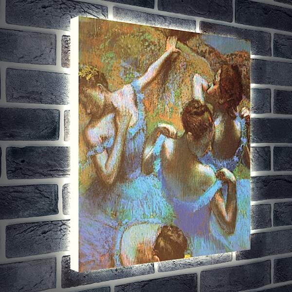 Лайтбокс световая панель - Голубые танцовщицы. Эдгар Дега