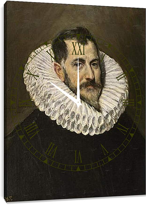Часы картина - A Nobleman. Эль Греко