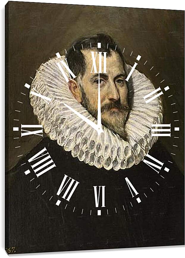 Часы картина - A Nobleman. Эль Греко