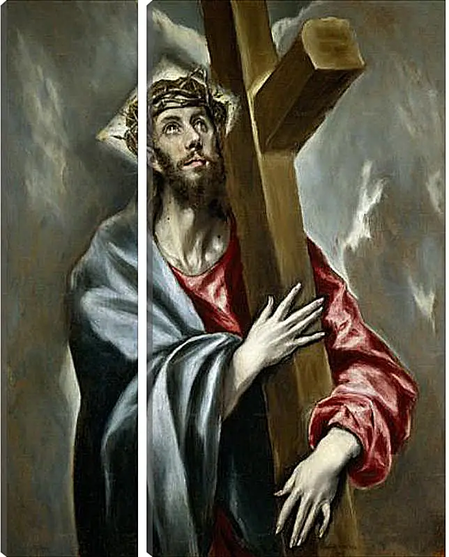 Модульная картина - Christ Clasping the Cross. Эль Греко