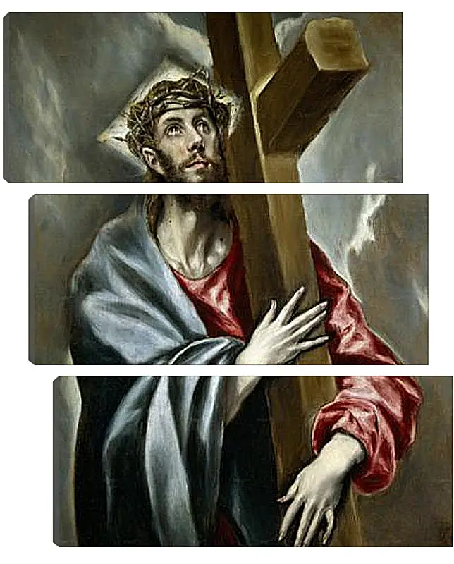 Модульная картина - Christ Clasping the Cross. Эль Греко