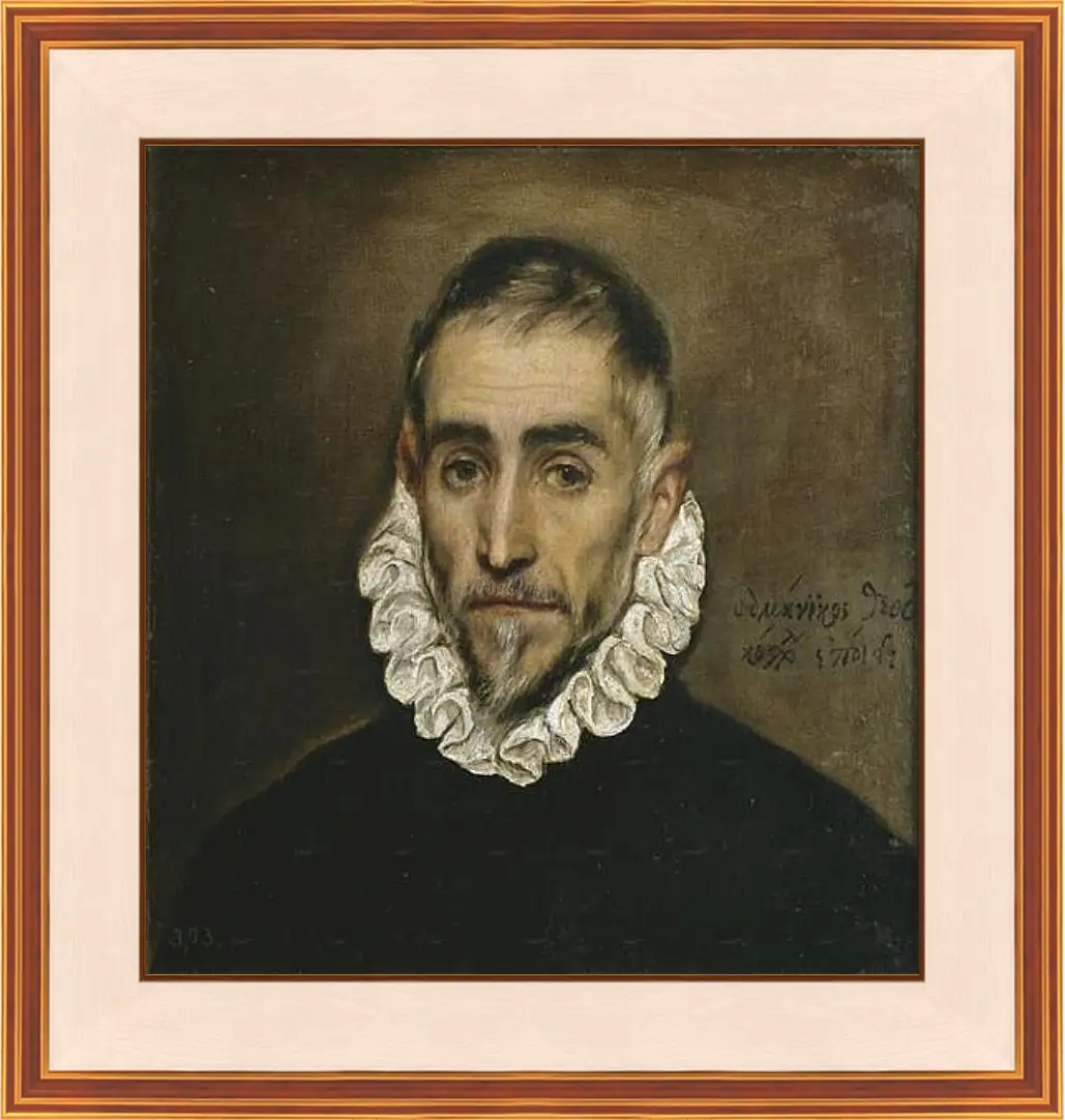 Картина в раме - Aged Nobleman. Эль Греко