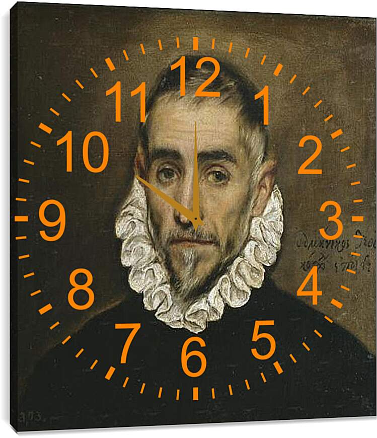 Часы картина - Aged Nobleman. Эль Греко