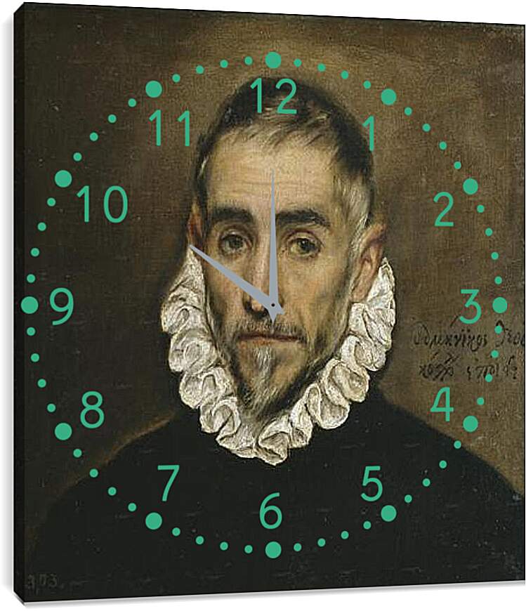 Часы картина - Aged Nobleman. Эль Греко