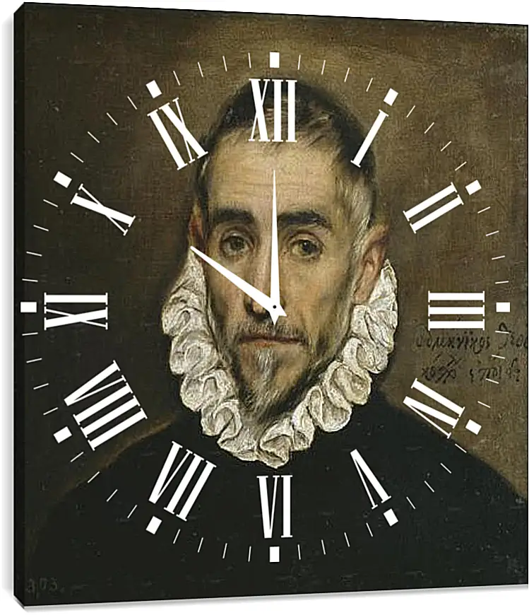 Часы картина - Aged Nobleman. Эль Греко